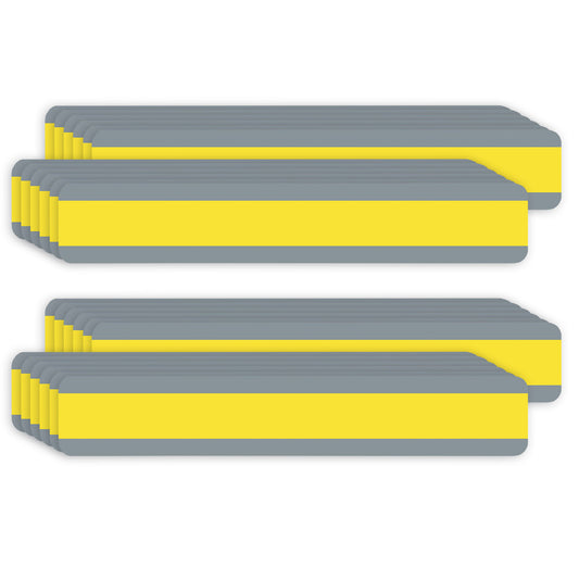 Double Wide Sentence Strip Reading Guide, 1-1/4" x 7-1/4", Yellow, 12 Per Pack, 2 Packs