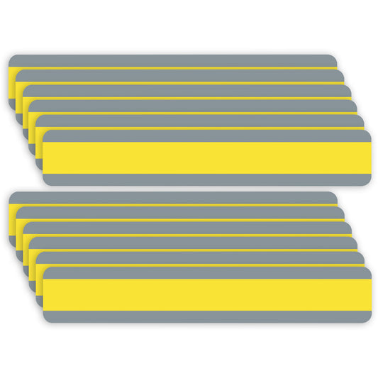 Double Wide Sentence Strip Reading Guide, 1-1/4" x 7-1/4", Yellow, Pack of 12