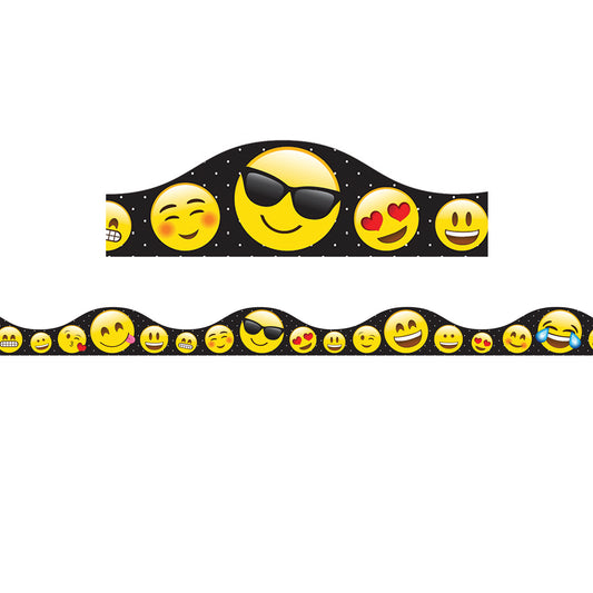 Magnetic Scallop Border Emojis, 12' Per Pack, 6 Packs