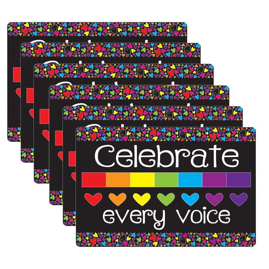 Computer Mouse Pad, 8" x 10", Celebrate Every Voice, Pack of 6