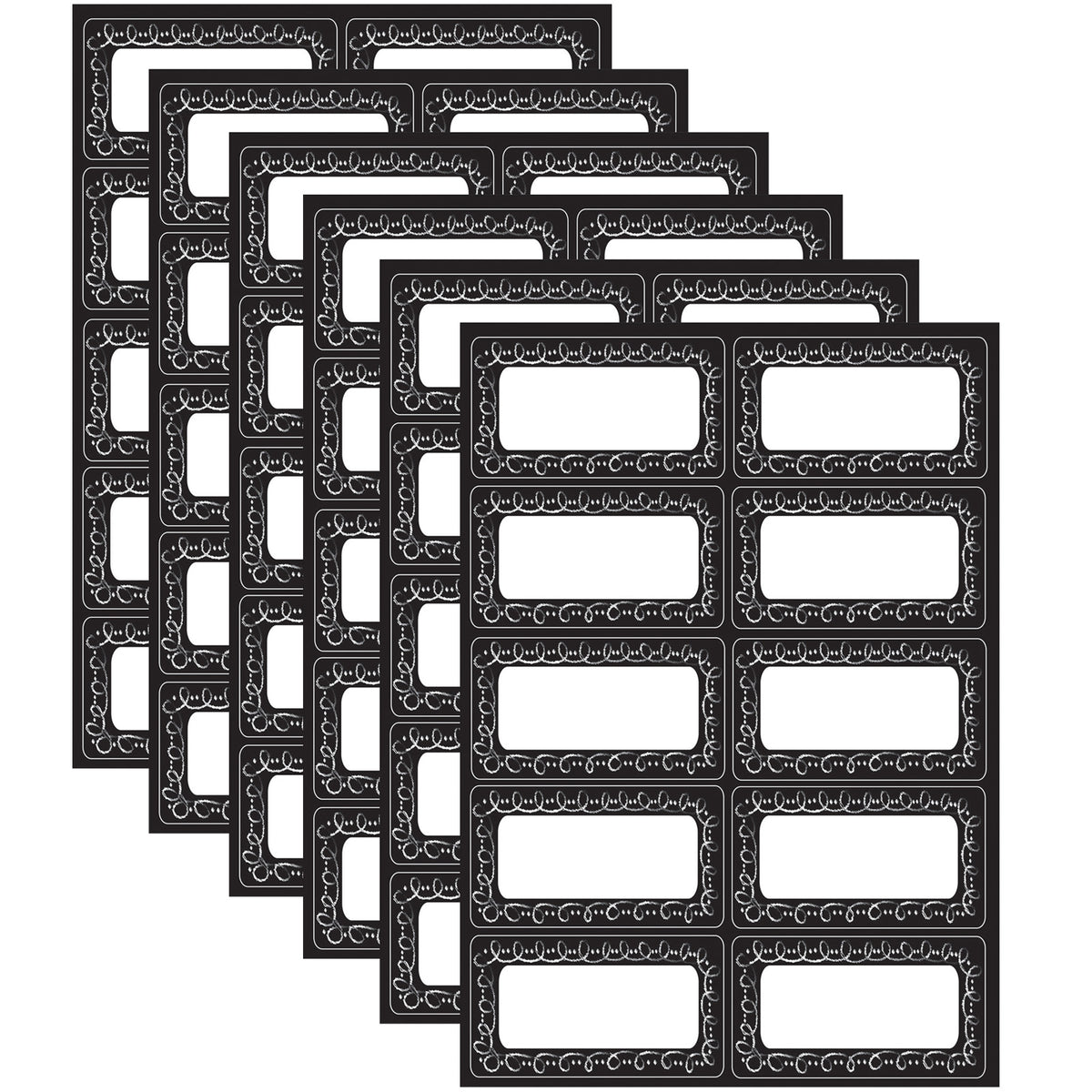 Chalk Loop Die-Cut Magnetic Chalk Loop Labels/Nameplates, 10 Per Pack, 6 Packs ...