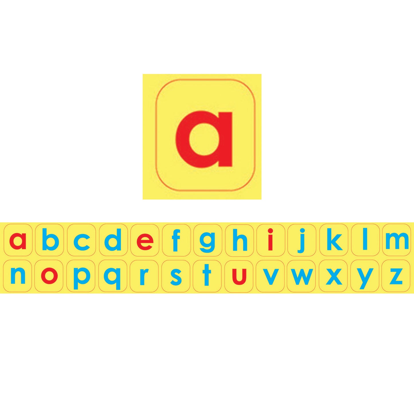 Die-Cut Magnetic Foam Lowercase Letters, 104 Pieces