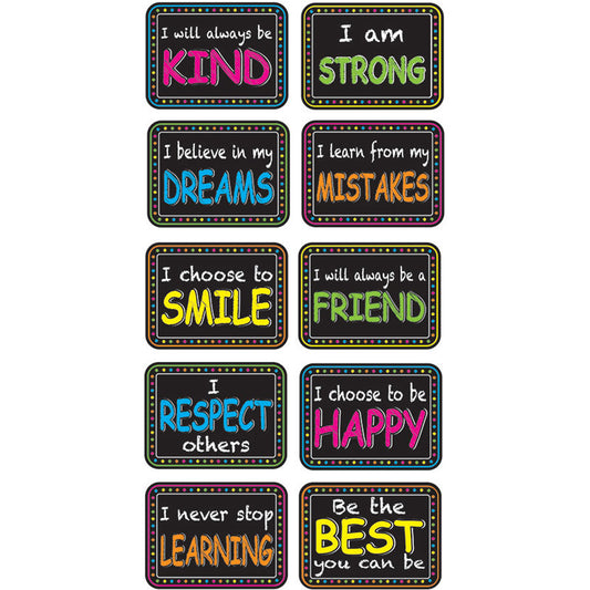 Non-Magnetic Mini Whiteboard Erasers, Character Building, Pack of 30