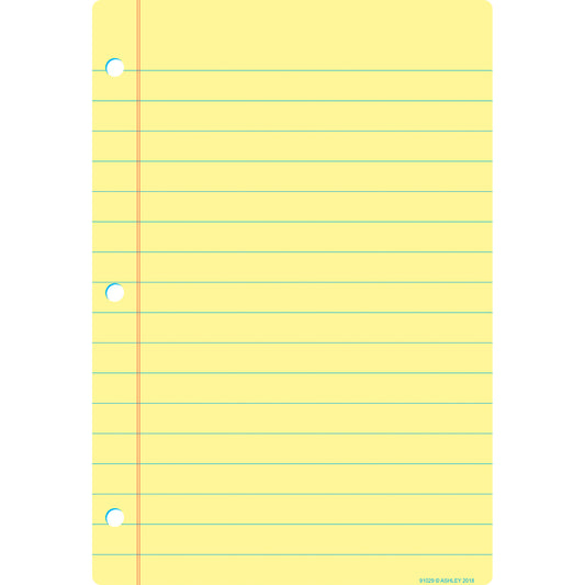 Smart Poly™ Chart, 13" x 19", Light Yellow Notebook Paper