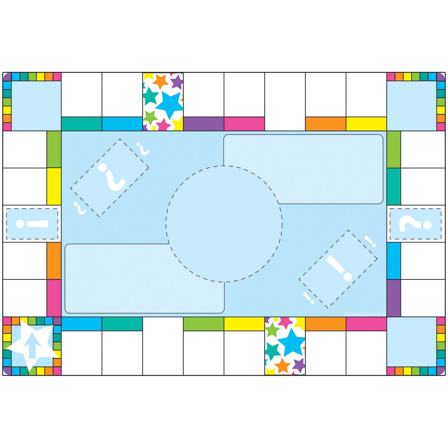 Smart Poly™ Chart, 13" x 19", Game Board Squares