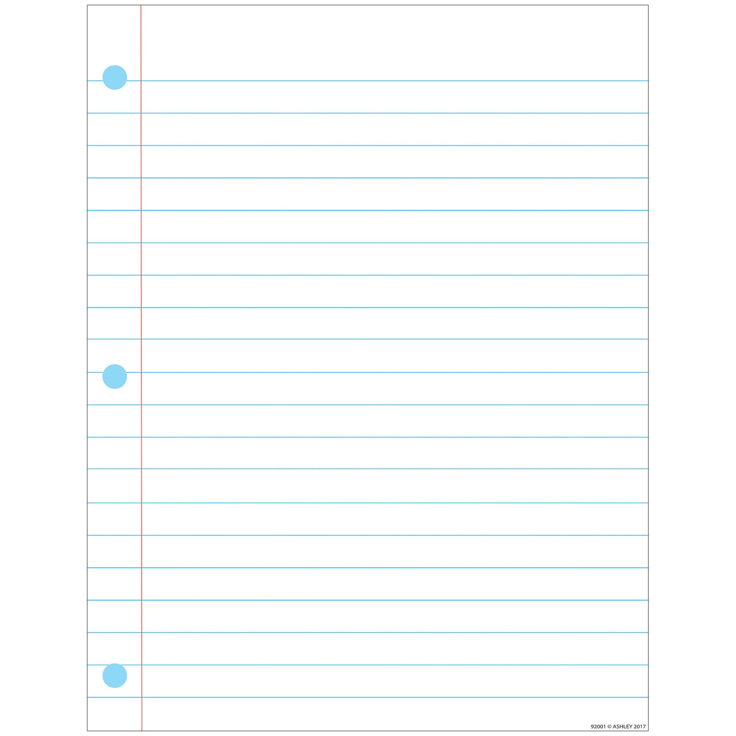 Smart Poly™ Notebook Page Chart, Dry-Erase Surface, 17" x 22"