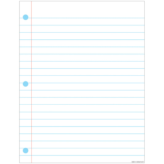 Smart Poly™ Notebook Page Chart, Dry-Erase Surface, 17" x 22"