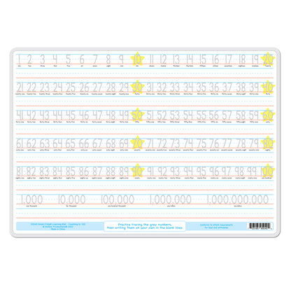 Smart Poly® Learning Mat Double-Sided, Counting 1-100, 12" x 17"