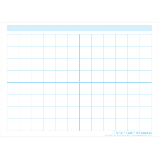 Smart Poly® Single Sided PosterMat Pals® Space Savers, 1" Grid Blocks, 13" x 9.5"