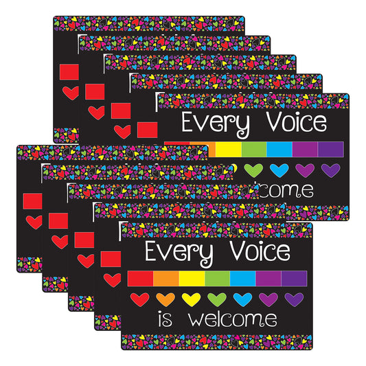 Computer Mouse Pad, 8" x 10", Every Voice Welcome Here, Pack of 10