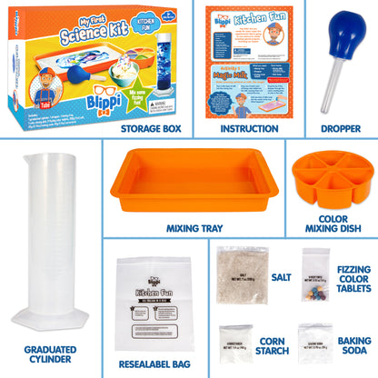 Blippi My First Science Kit: Kitchen Science Lab - 4 Kitchen Science Experiments