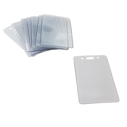 Proximity Badge Holders, Vertical, Clear, Pack of 50