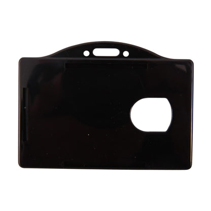 Badge Dispensers, Horizontal, Black, Pack of 25