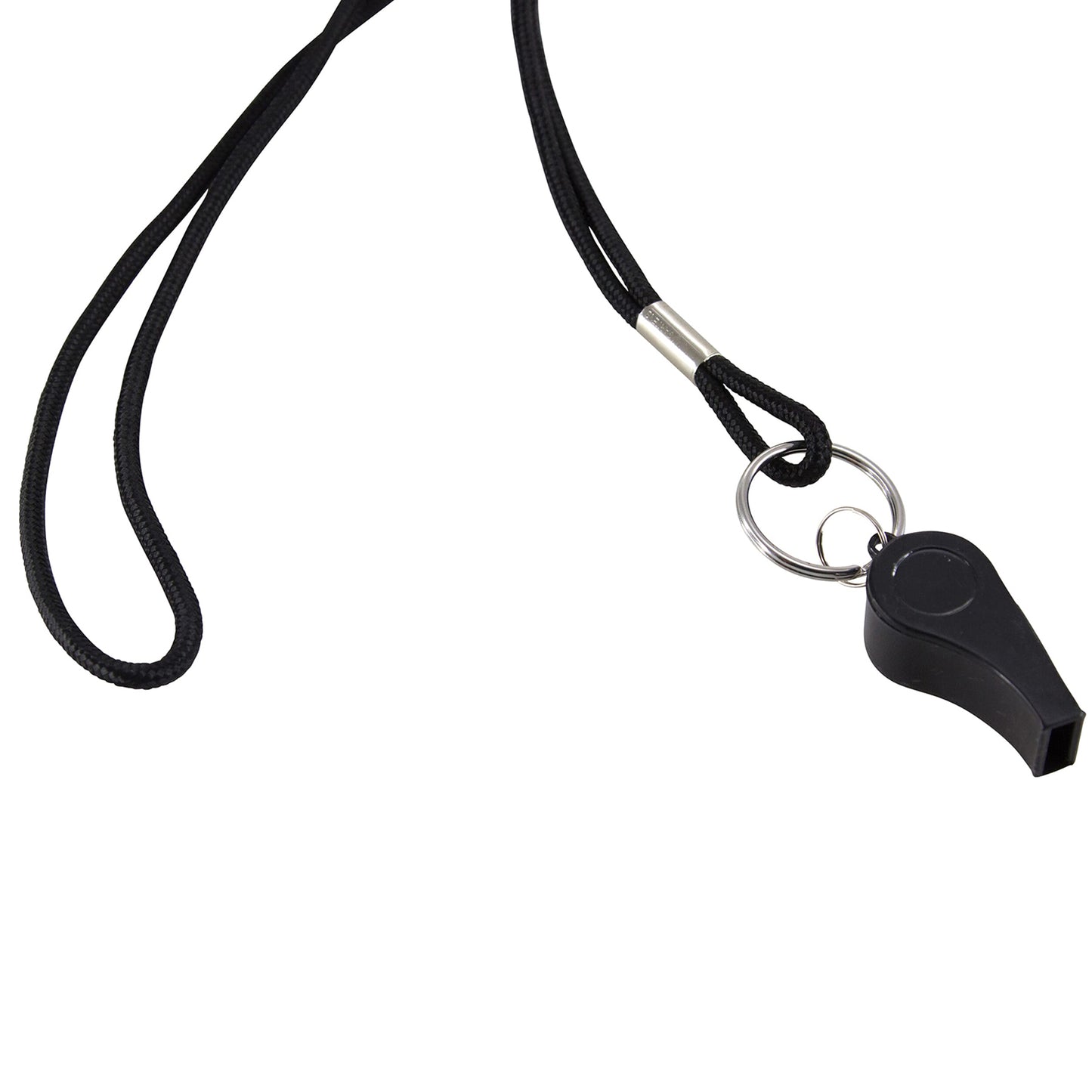 Standard Lanyard, Rope Style, Ring, Black, Pack of 24