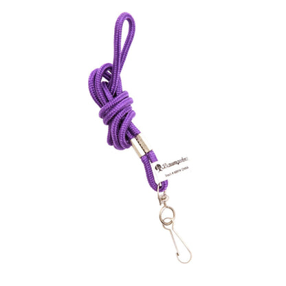 Standard Lanyard Hook Rope Style, Purple, Pack of 24