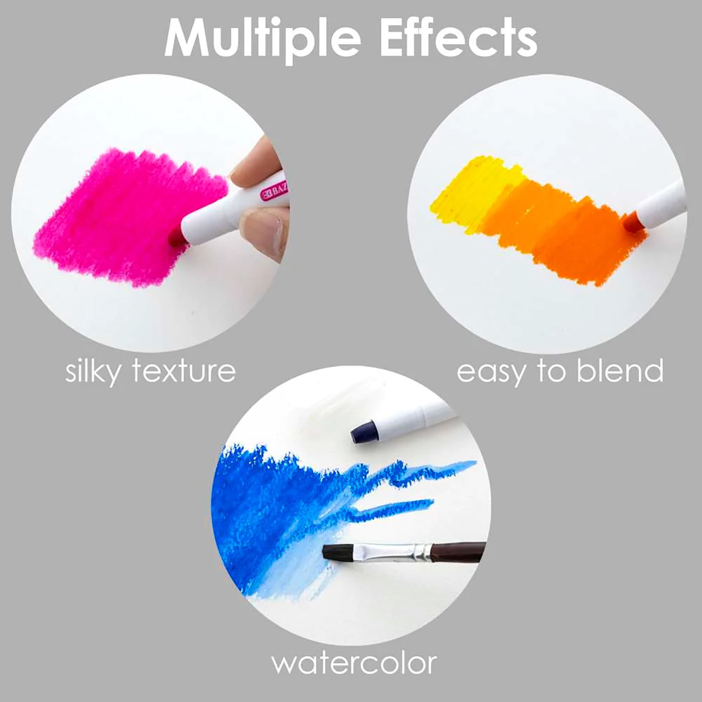 Washable Silky Gel Crayons, 24 Per Pack, 2 Packs
