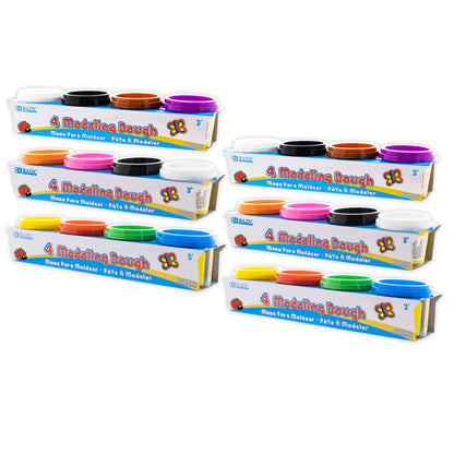 Primary Color Modeling Dough, 4 oz, 4 Per Pack, 6 Packs