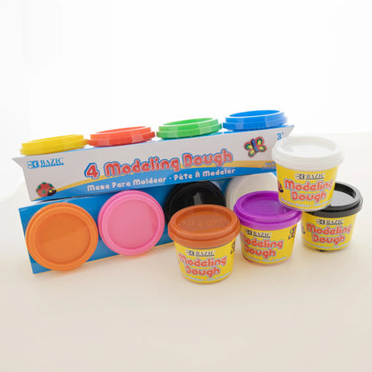 Primary Color Modeling Dough, 4 oz, 4 Per Pack, 6 Packs