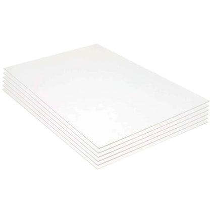 Foam Board, White, 20" x 30", Pack of 6