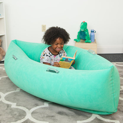 Comfy Hugging Peapod Sensory Pod, 60", Ages 6-12 Up to 3-5'1" Tall, Green