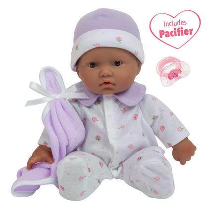 La Baby Soft 11" Baby Doll, Blue with Blanket, Hispanic