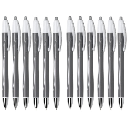 Glide™ Exact Retractable Ball Point Pen, Fine Point (0.7 mm), Black, 12-Count