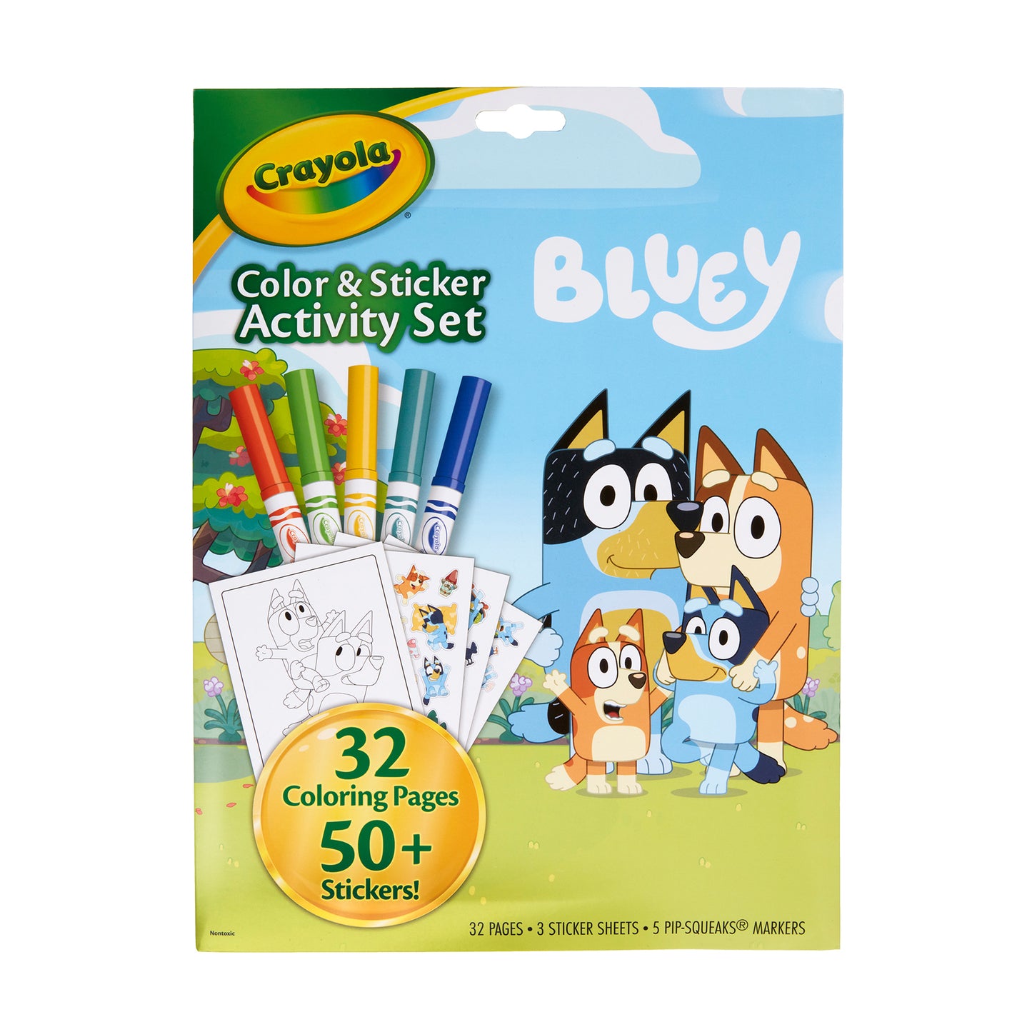 Color & Sticker Activity Set, Bluey, 3 Sets