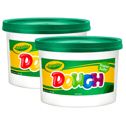 Crayola® Modeling Dough, Green, 3 lbs, Set of 2 buckets