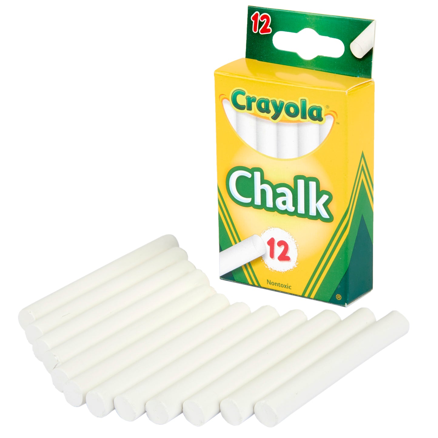 Crayola® Anti-Dust Chalk Sticks, 12 Sticks Per Box, 36 Boxes