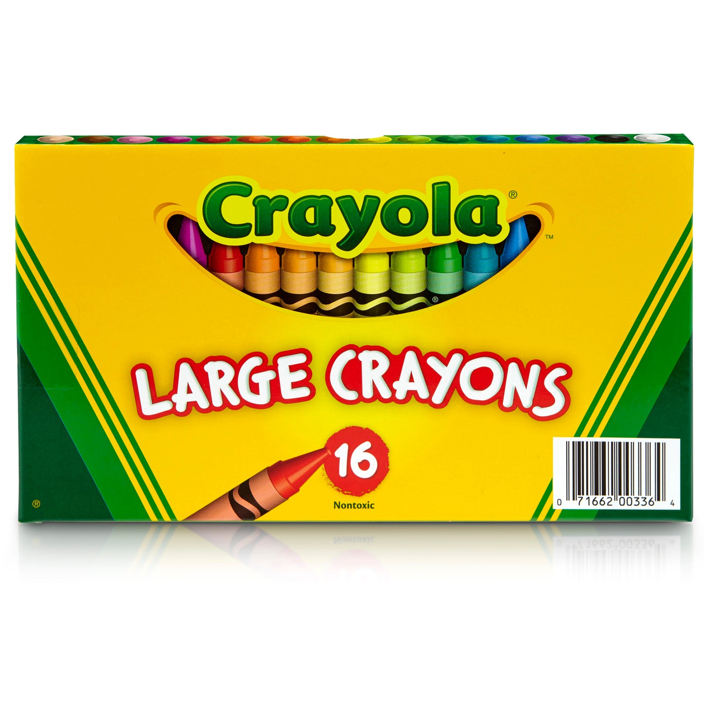 Large Crayons, Classic Colors, 16 Per Pack, 6 Packs