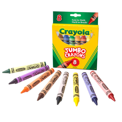 Jumbo Crayons, 8 Per Box, 6 Boxes