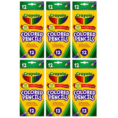 Colored Pencils, 12 Per Box, 6 Boxes