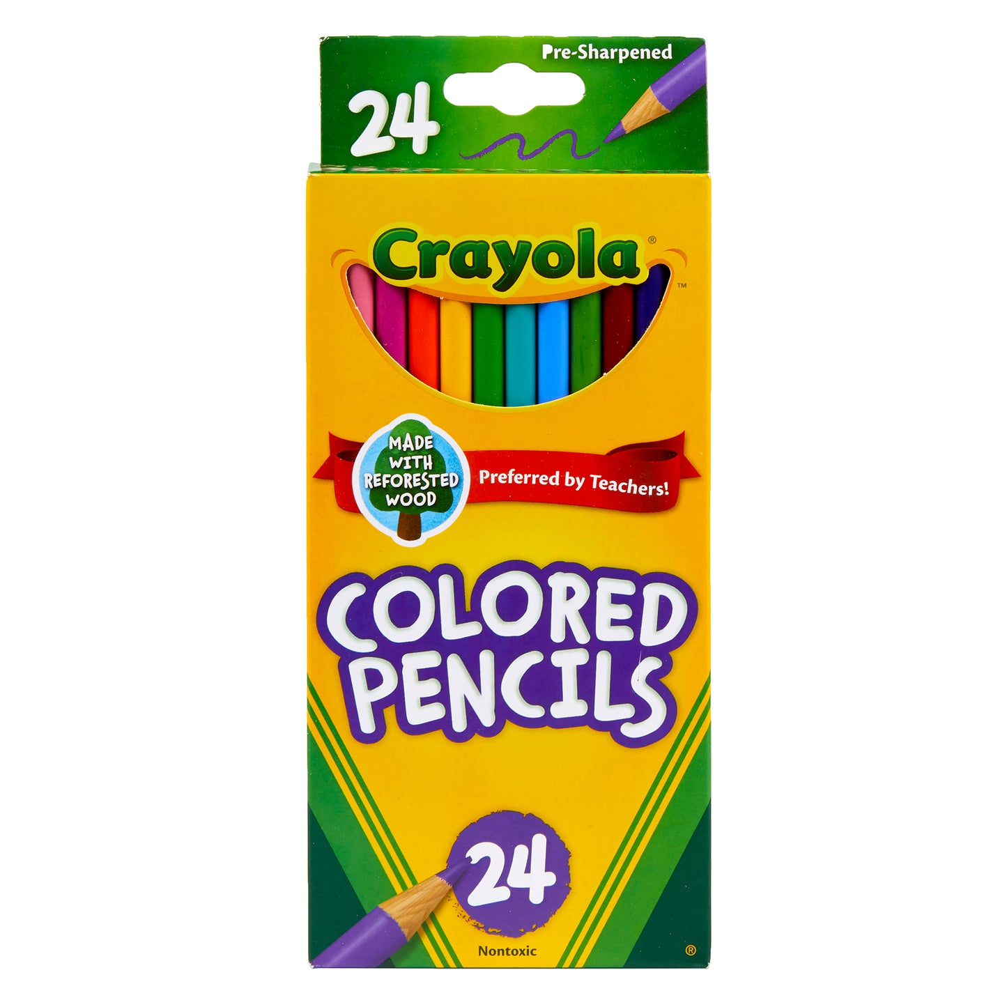 Colored Pencils, 24 Per Pack, 36 Packs