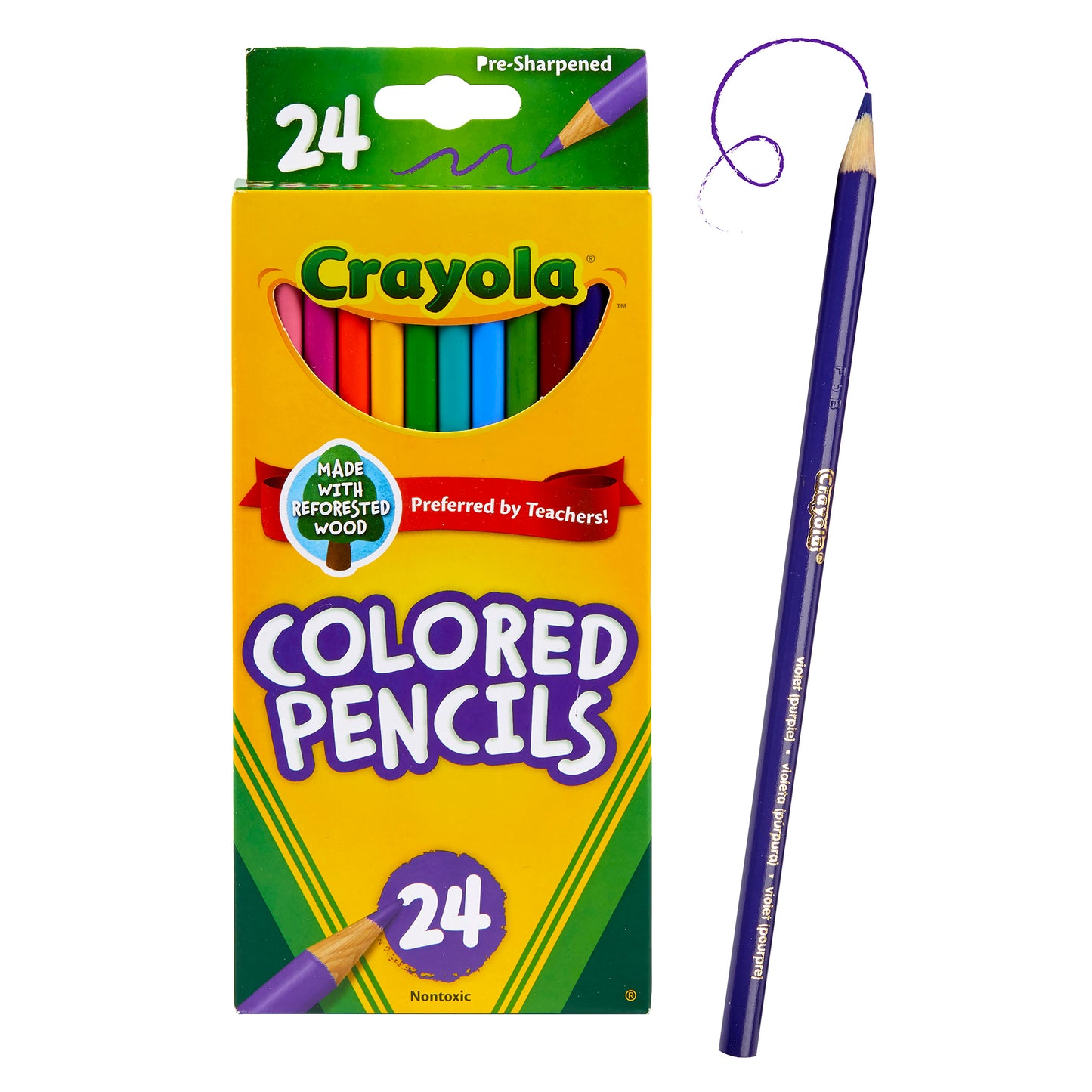 Colored Pencils, 24 Per Pack, 36 Packs