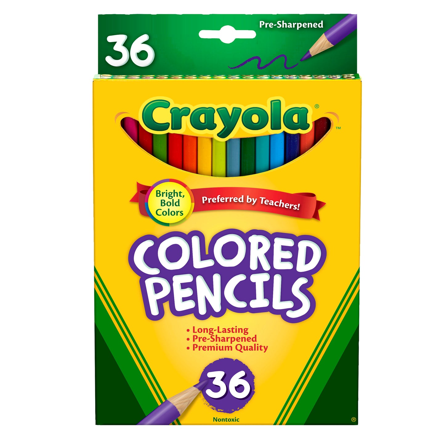 Crayola® Colored Pencils, 36 colors per box, Set of 3 boxes