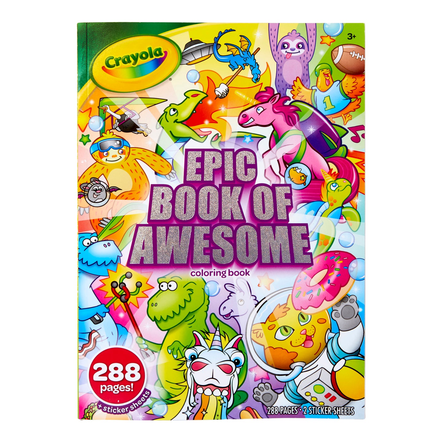 Epic Book of Awesome 288-Page Coloring Book, Pack of 6