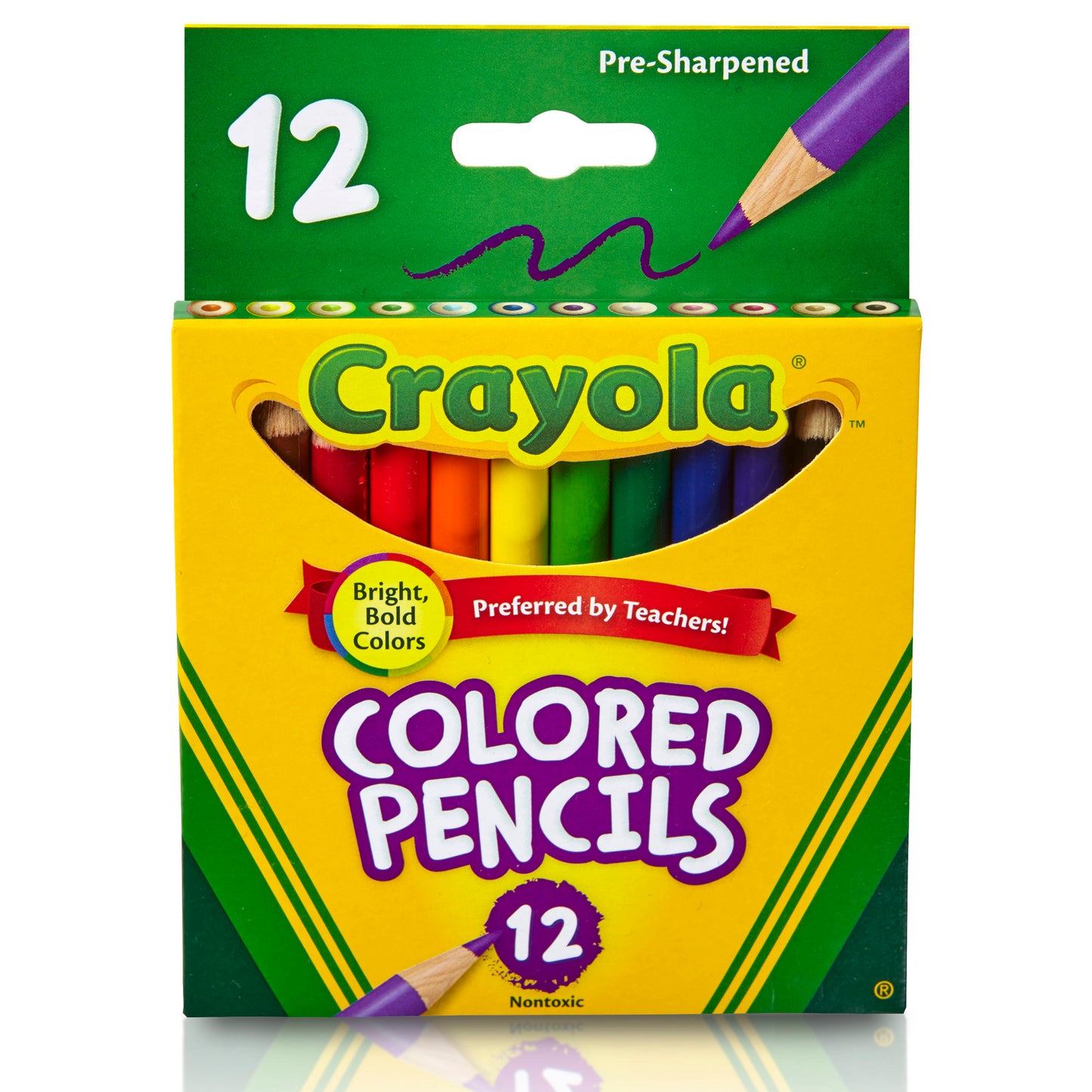 Crayola® Half Size Colored Pencils, 12 colors per box, Set of 12 boxes