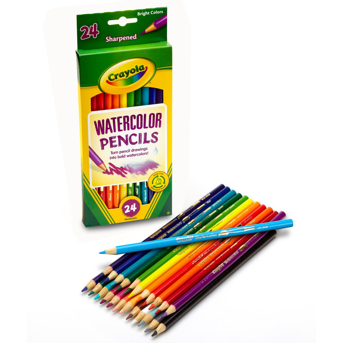 Crayola® Watercolor Pencils, 24 colors per box, Set of 3 boxes