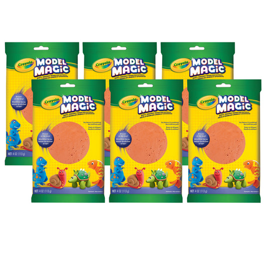 Crayola® Model Magic® Modeling Compound, Terra Cotta, 4 oz packs, 6 packs