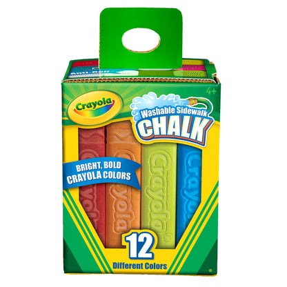 Crayola® Washable Sidewalk Chalk, 12 ct per box, Set of 8 boxes