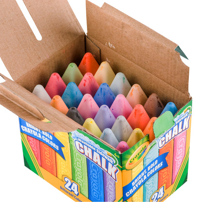 Crayola® Washable Sidewalk Chalk, 24 ct per box, Set of 4 boxes