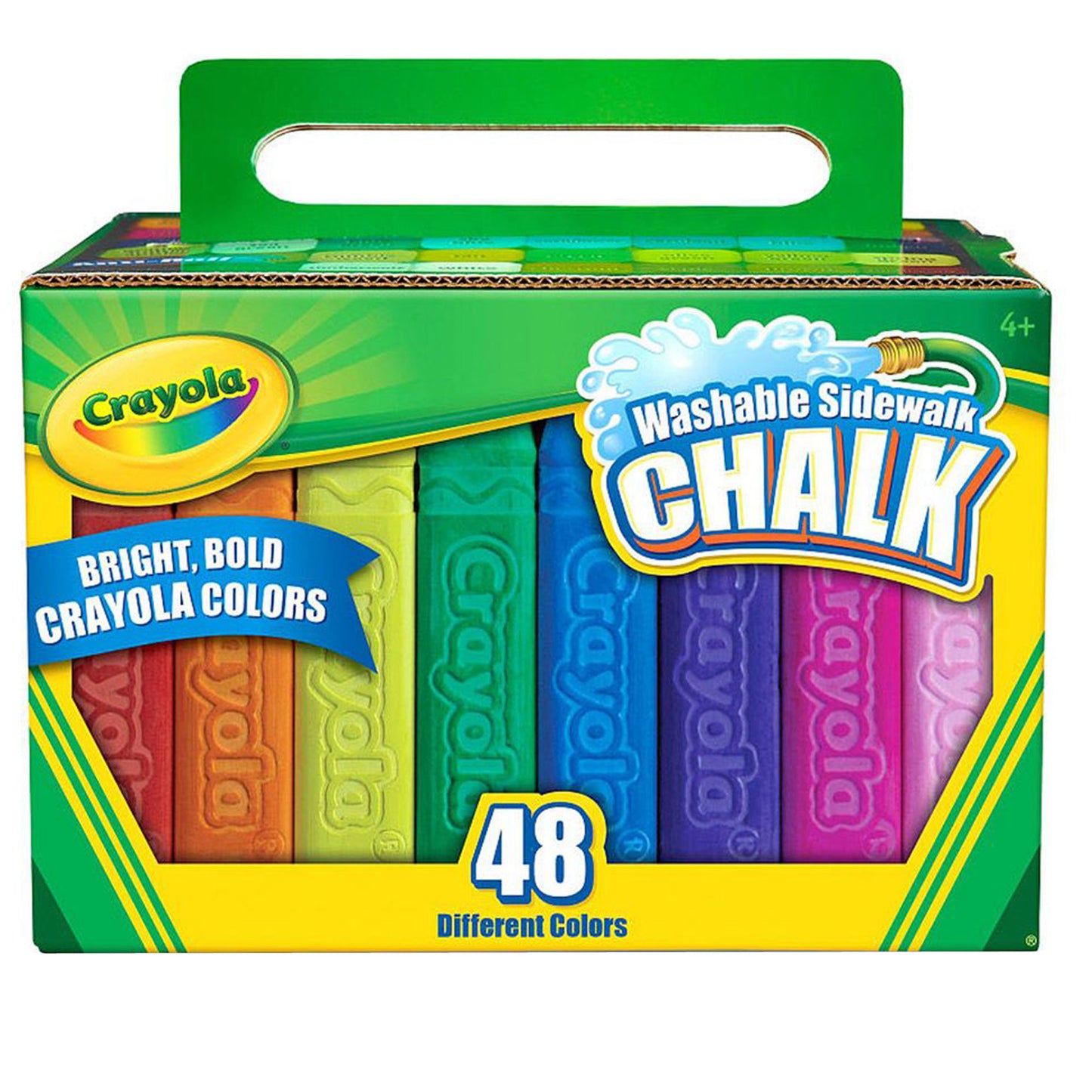 Washable Sidewalk Chalk, 48 Count