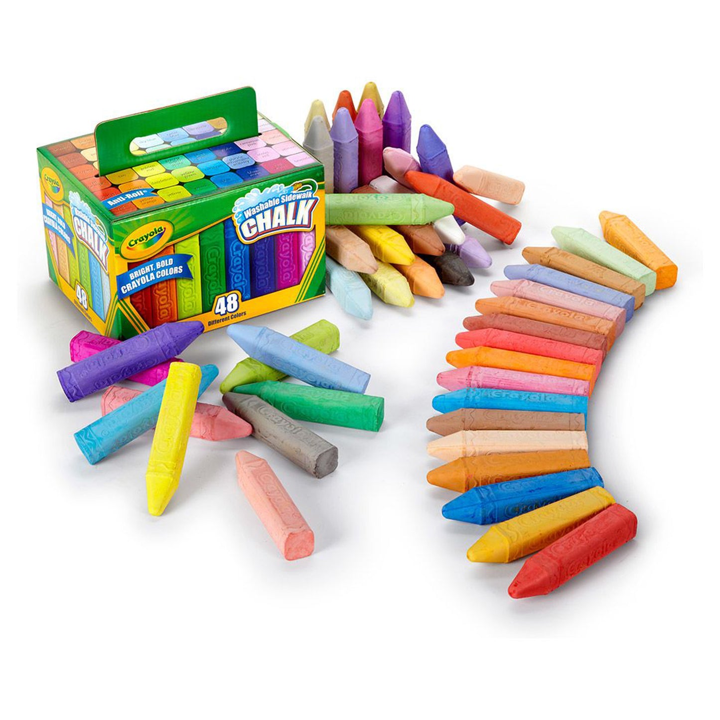 Crayola® Washable Sidewalk Chalk, 48 ct per box, Set of 4 boxes