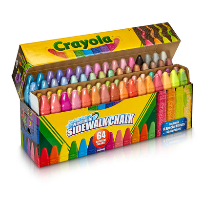 Ultimate Washable Sidewalk Chalk, 64 Count