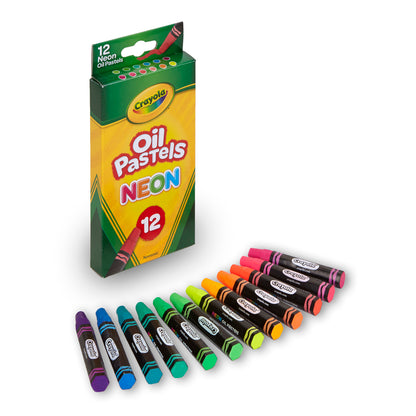 Oil Pastels, Neon, Pack of 12