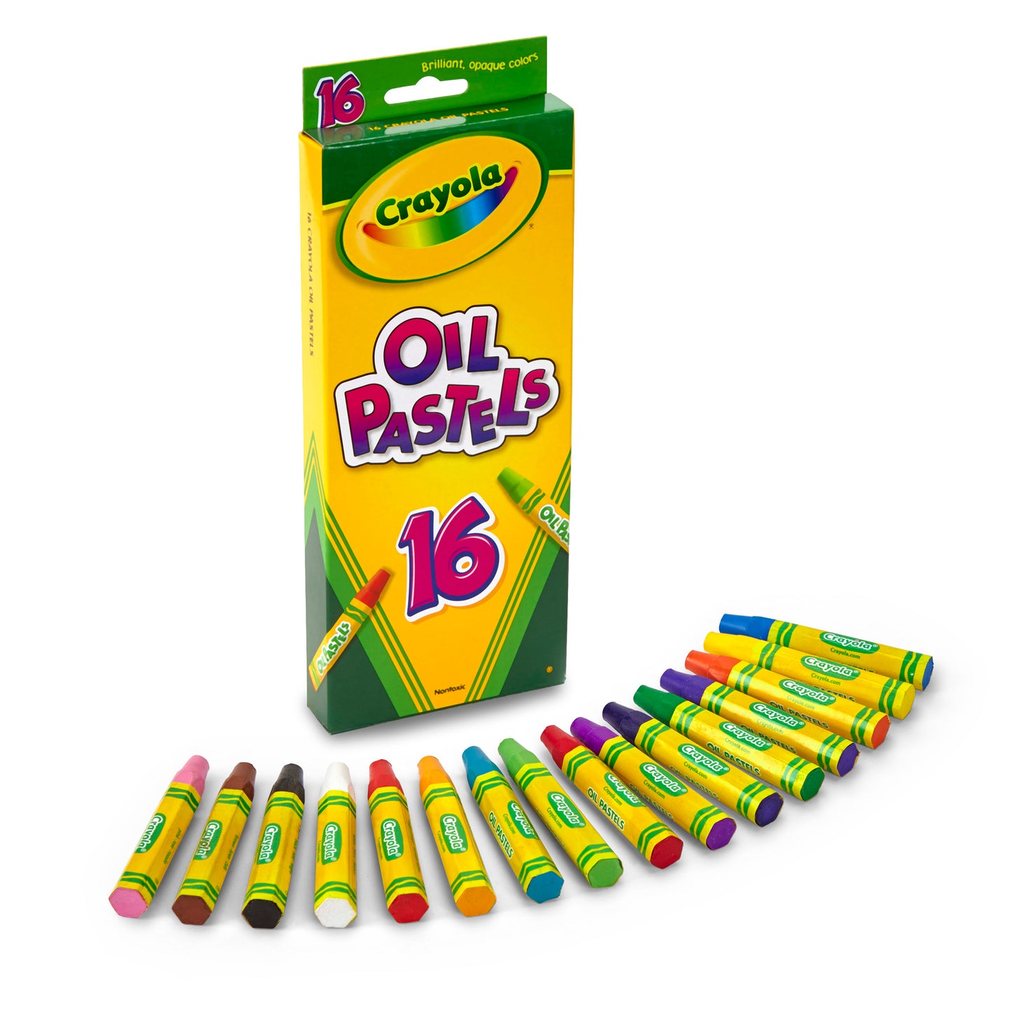 Oil Pastels, 16 Per Box, 12 Boxes