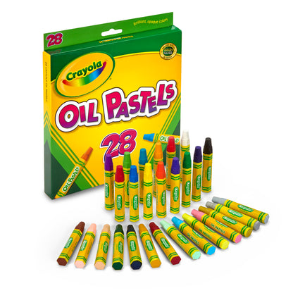 Crayola® Oil Pastels, 28 colors per box, Set of 6 boxes