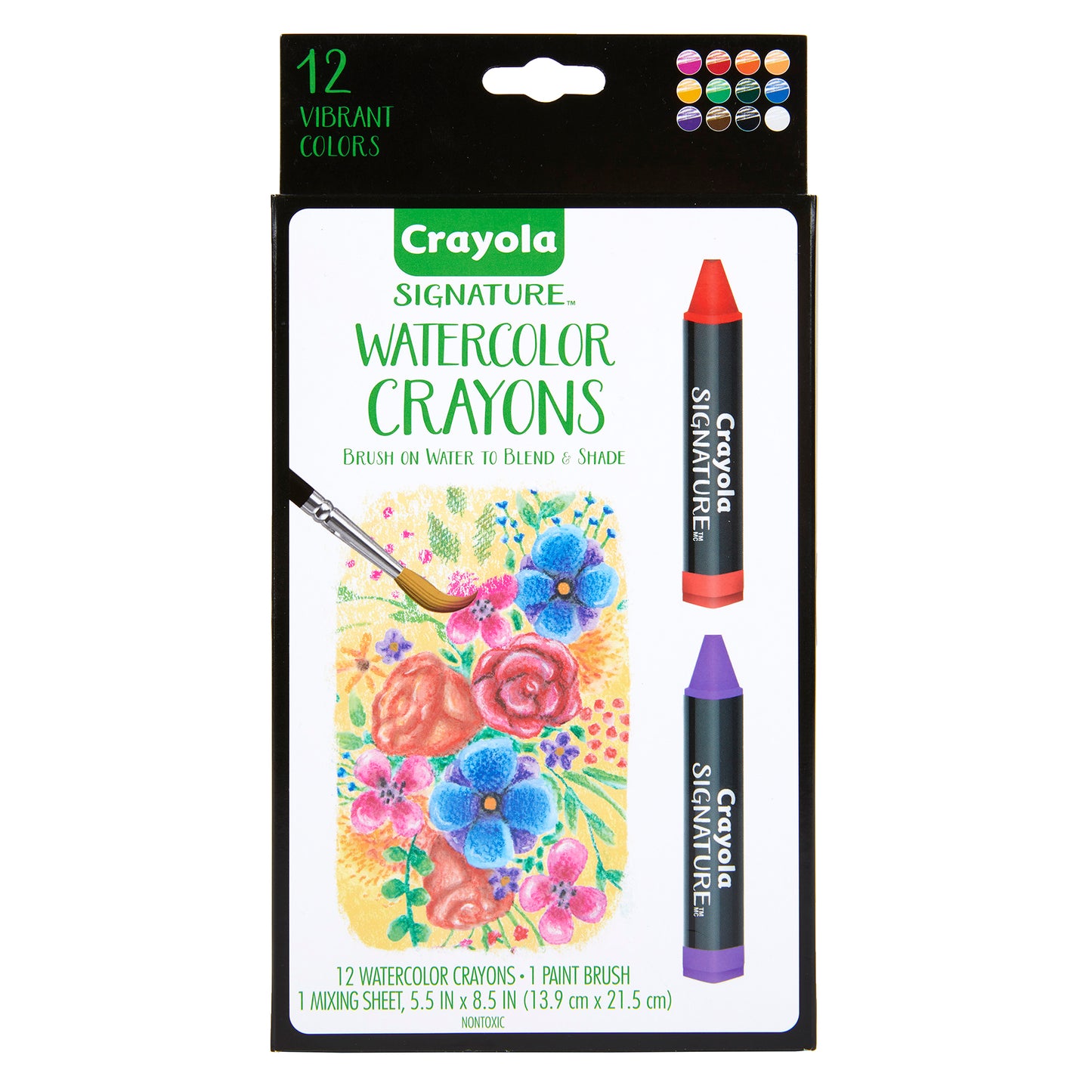 Signature Watercolor Crayons, Pack of 12