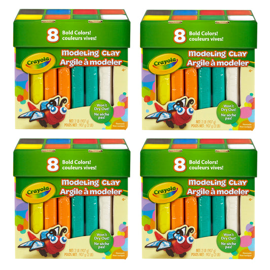 Modeling Clay, 2 lb. Per Pack, 4 Packs