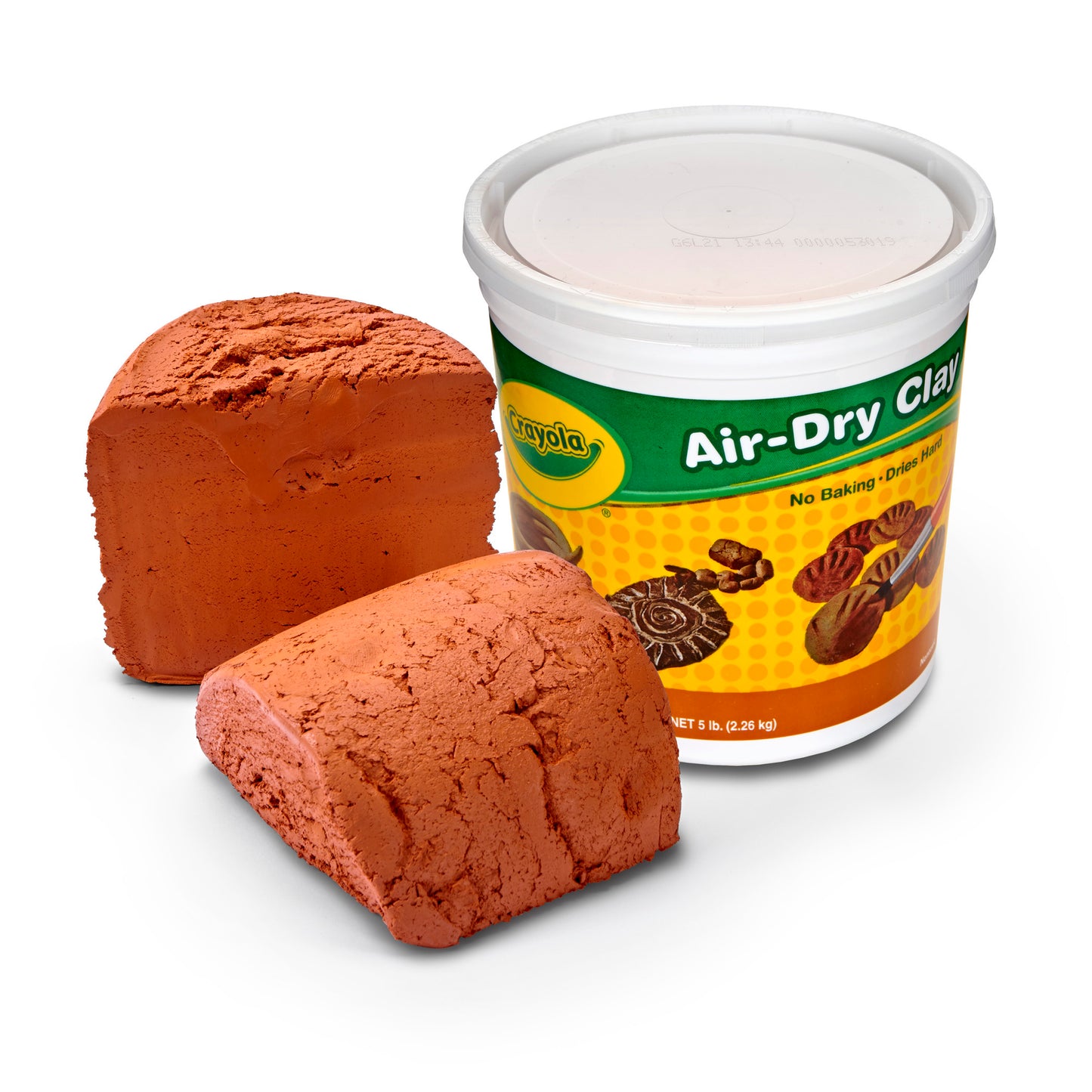 (2 EA) CRAYOLA AIR DRY CLAY 5LB TUB TERRA